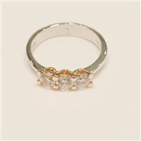 Anello Vidali Gioielli Donna in Oro bianco Zircone ANOR-35-34 - ANOR-35-34